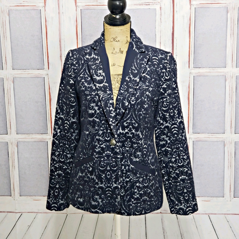 Cabi Jacquard paisley print Blazer style 109 sz 2 - Picture 2 of 8